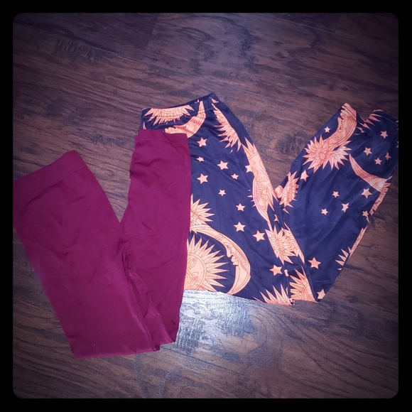 No Boundaries Pants - Maroon Spandex Legging | L | No Boundaries